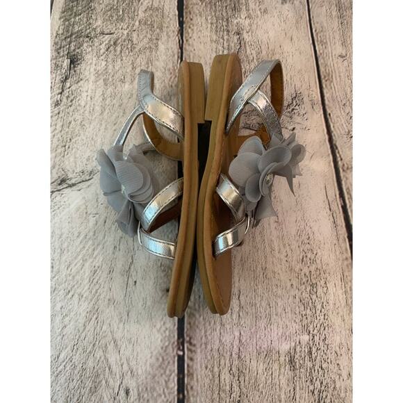 FLOWERS BY NINA Girl’s Annabel Strappy Applique Sandals / Size: 11 - Picture 4 of 9